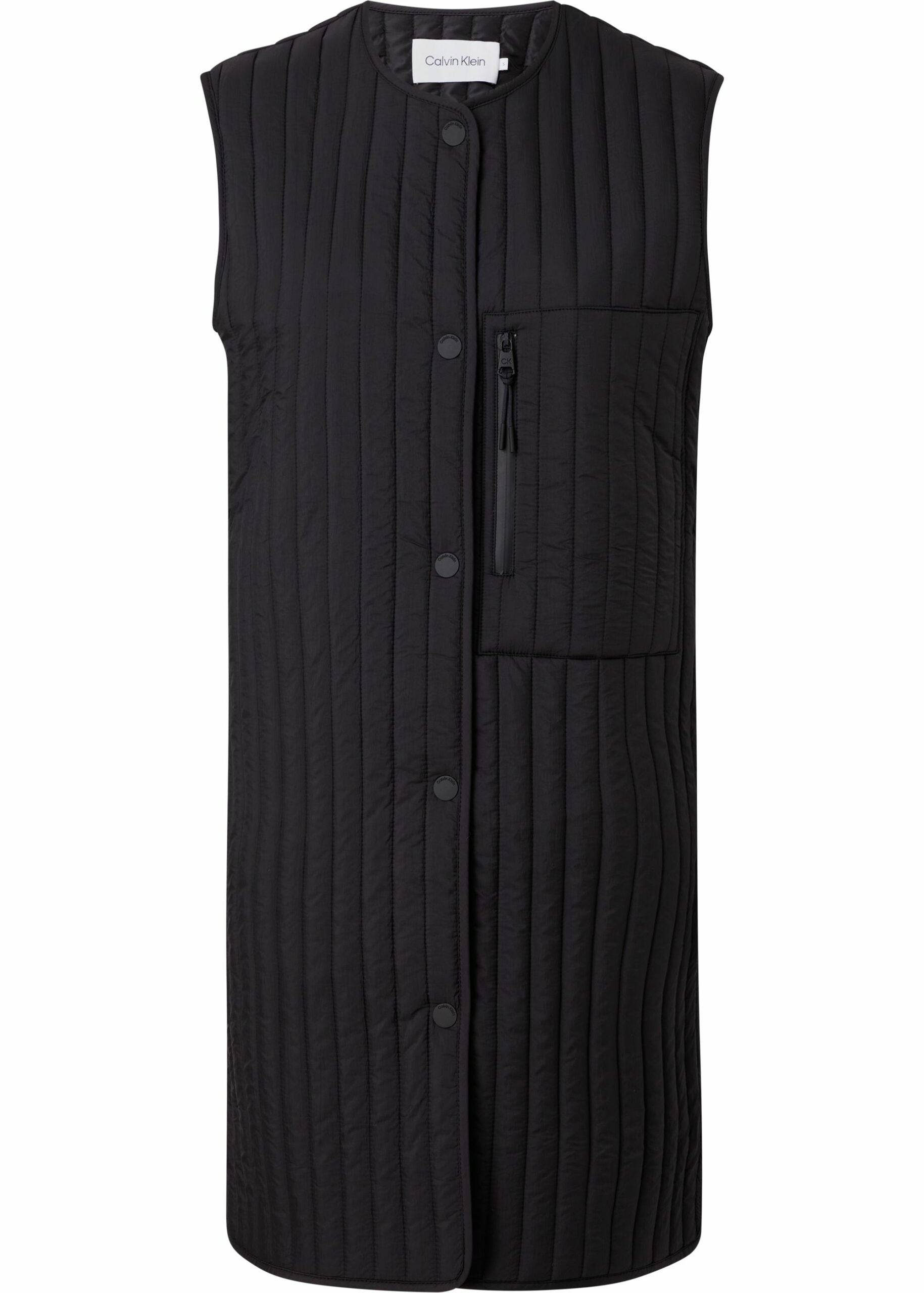 LW Vertical Quilted Long Vest