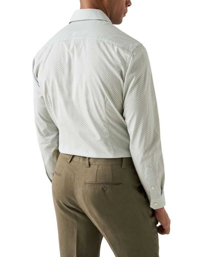 PARROT PRINT SIGNATURE TWILL SHIRT, CONTEMP, LIGHT GREEN