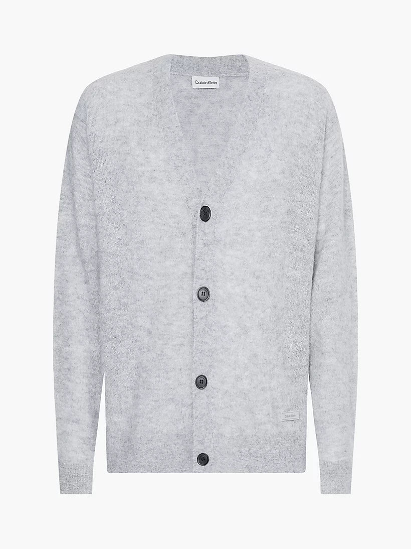 Alpaca blend comfort cardigan, grey