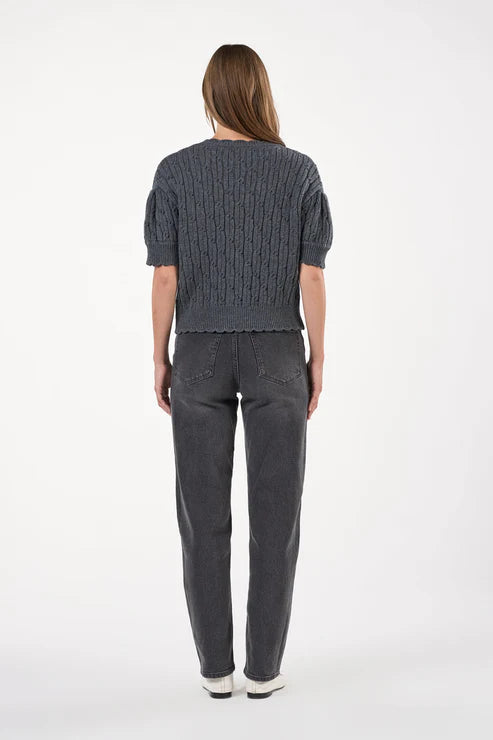 NOABELLE CARDIGAN, DARK GREY