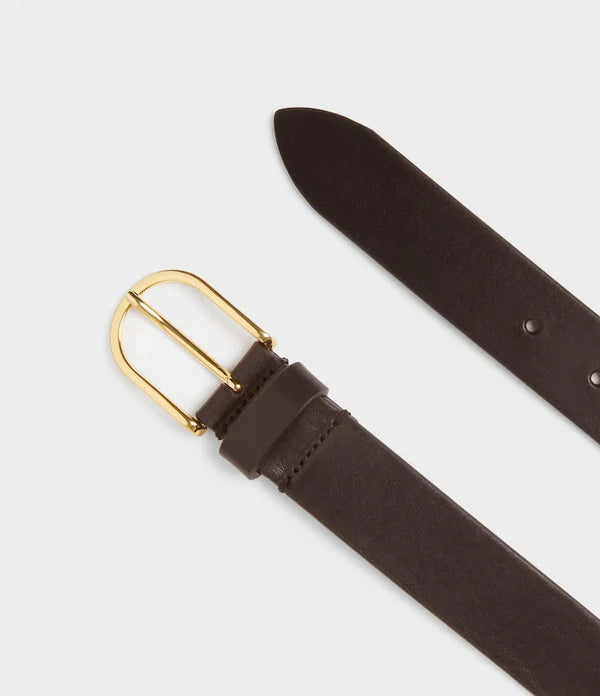 SAFIRA BELT, DARK BROWN