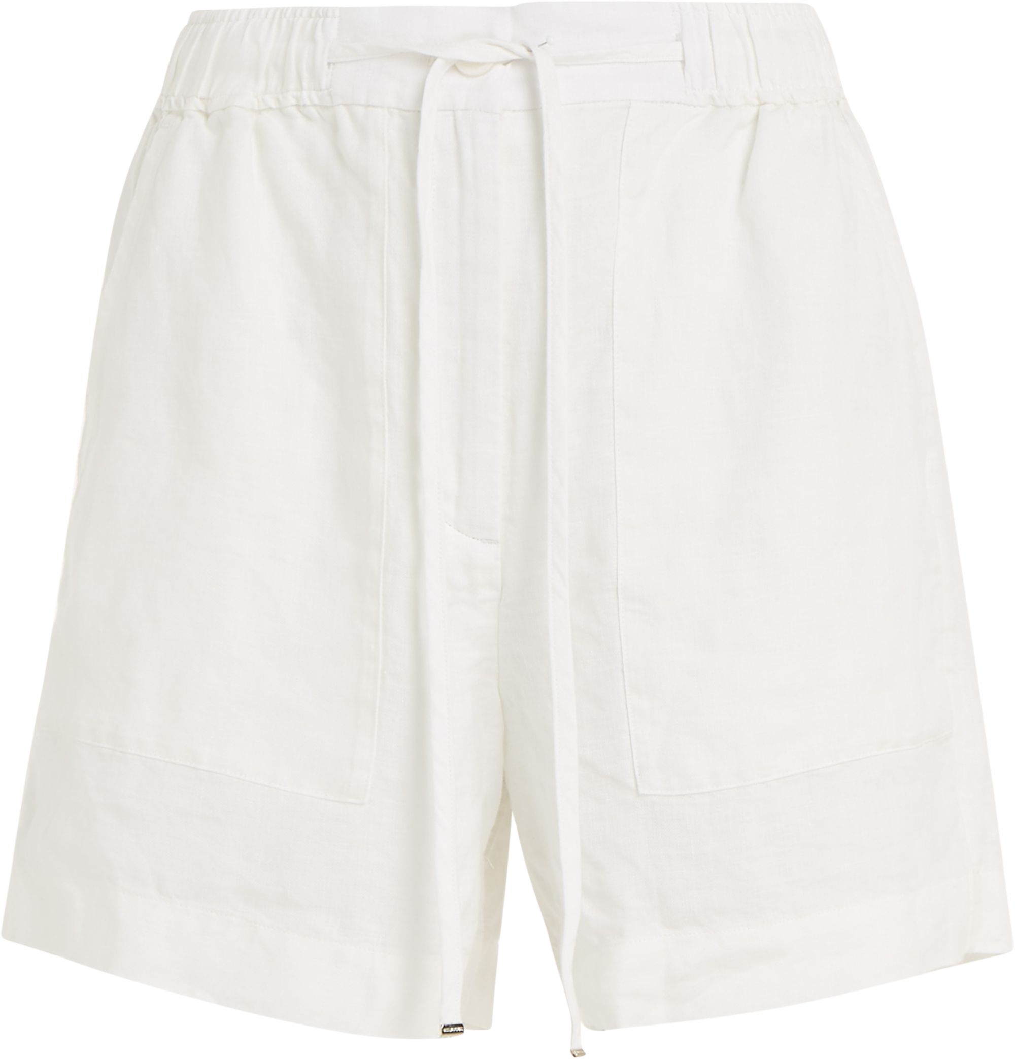 Casual linen shorts, ecru