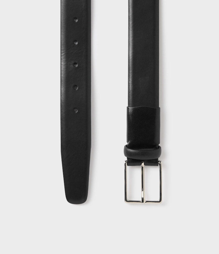 ASTON LEATHER BELT, BLACK