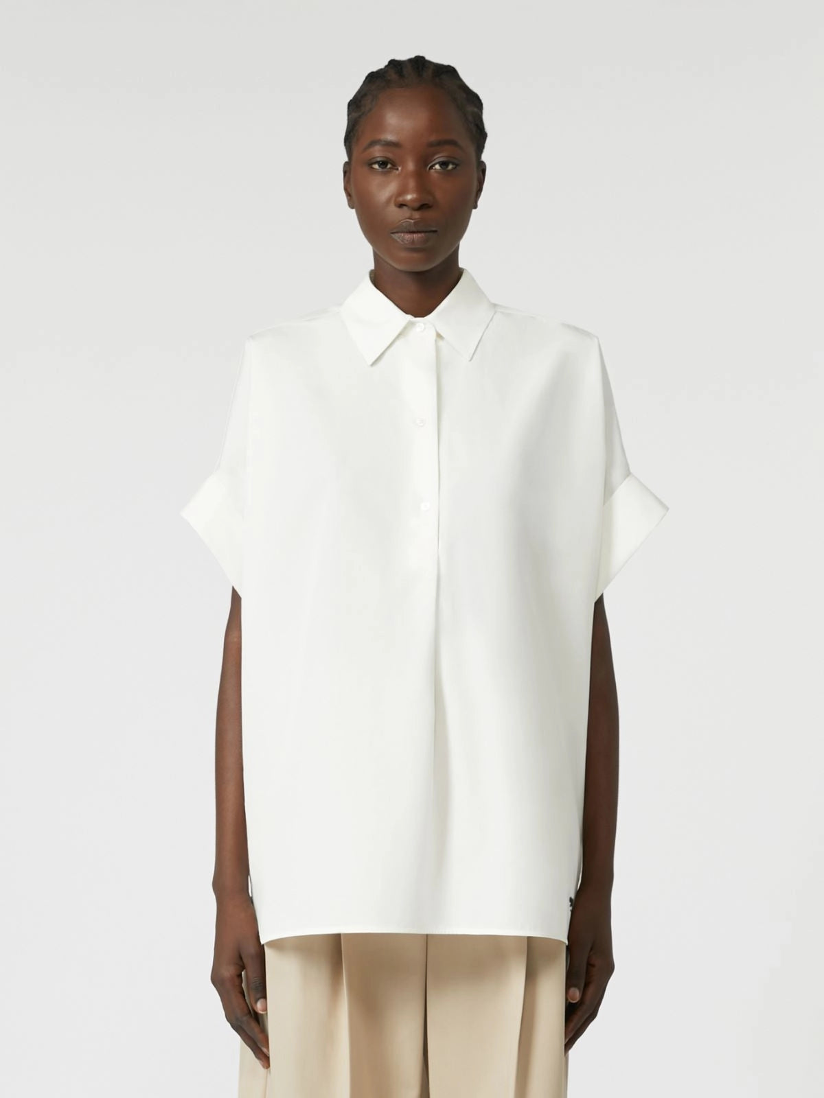 ARDEA POPLIN SHIRT, WHITE