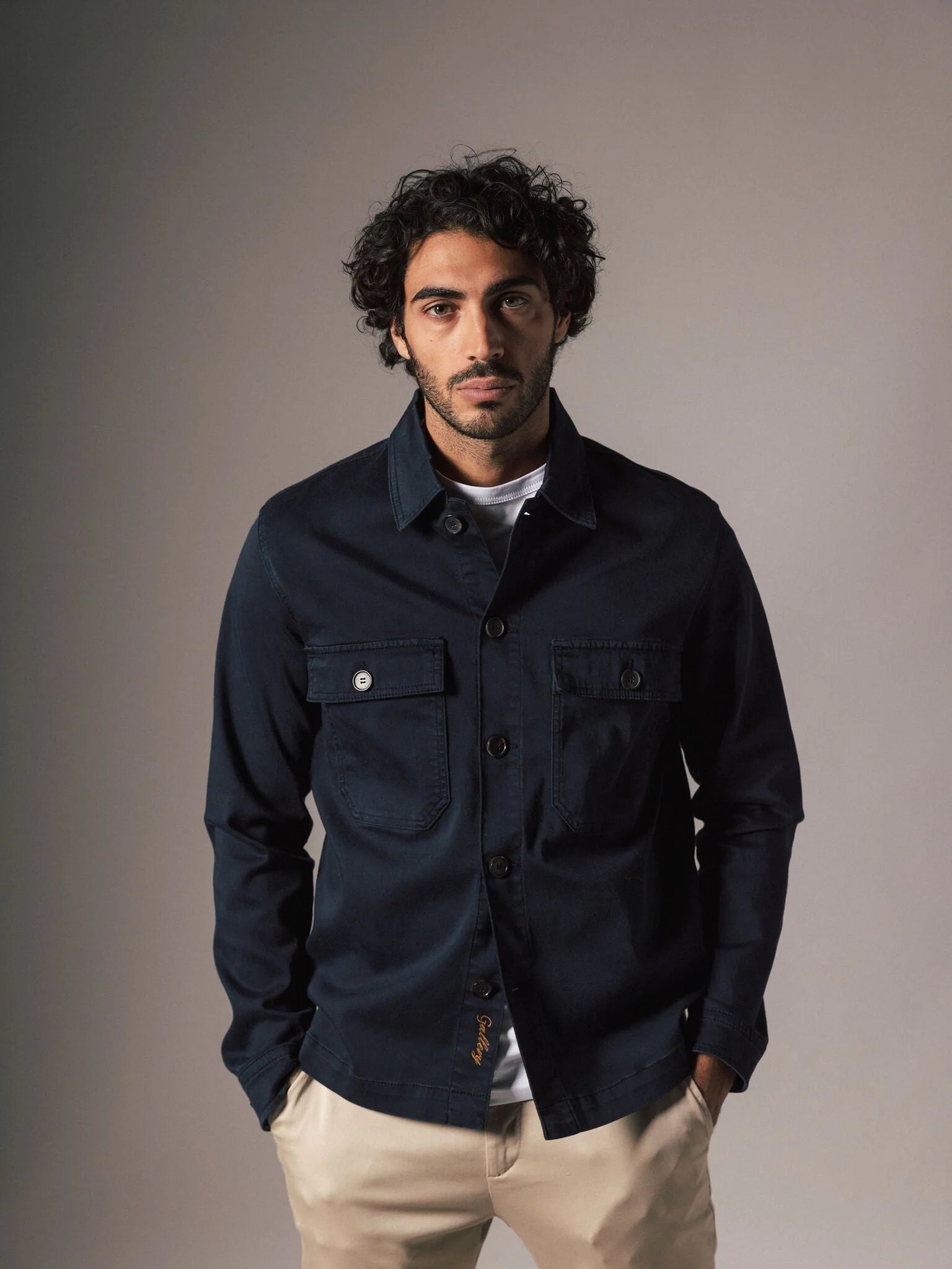 MATTEO OVERSHIRT, NAVY