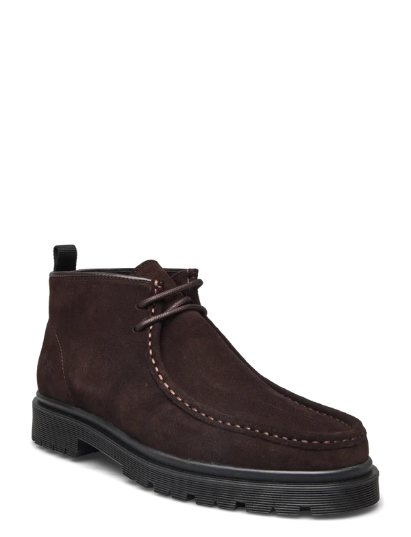 COWEN SHOES, BROWN SUEDE