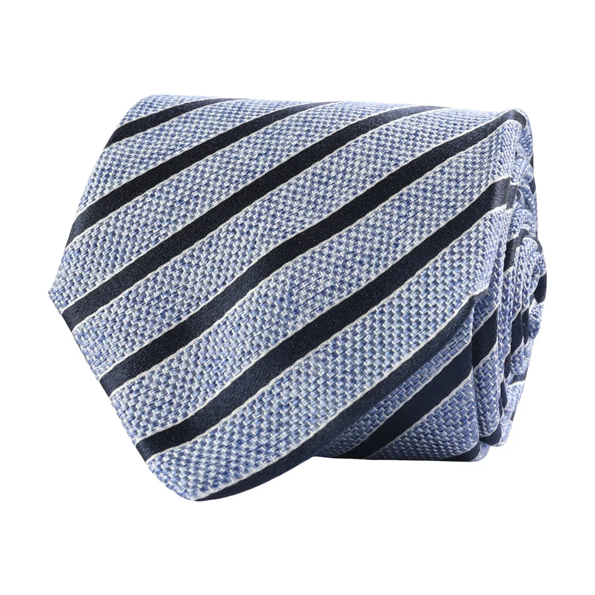 Classic Tie, Dark Stripe, Blue