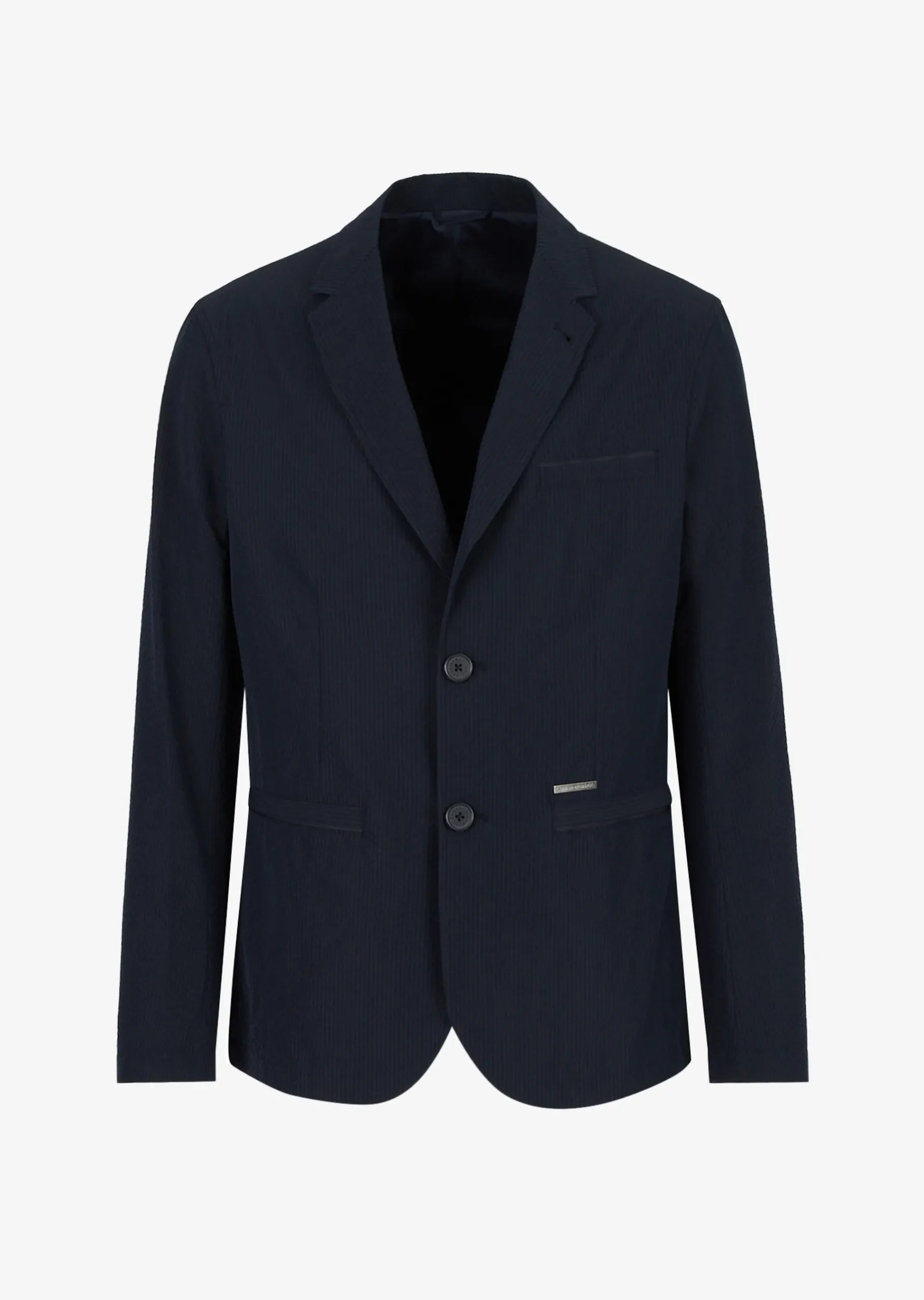 Man woven blazer, navy