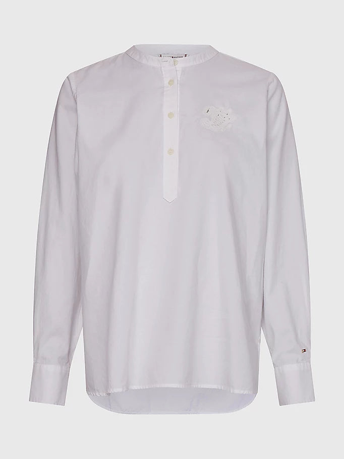 Cotton Paisley Henle TH optic White