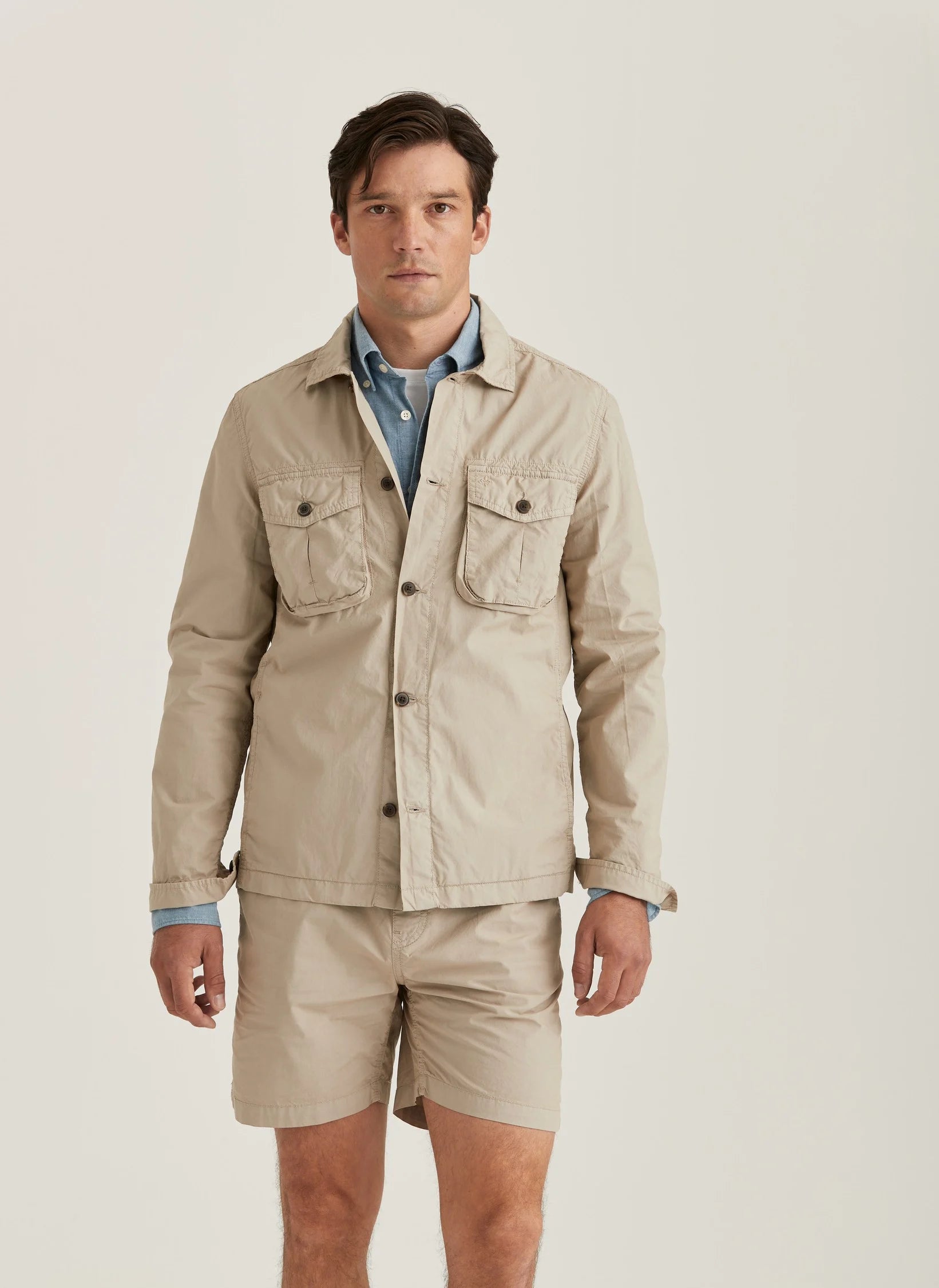 Harrison Lt Shirt JKT, Khaki