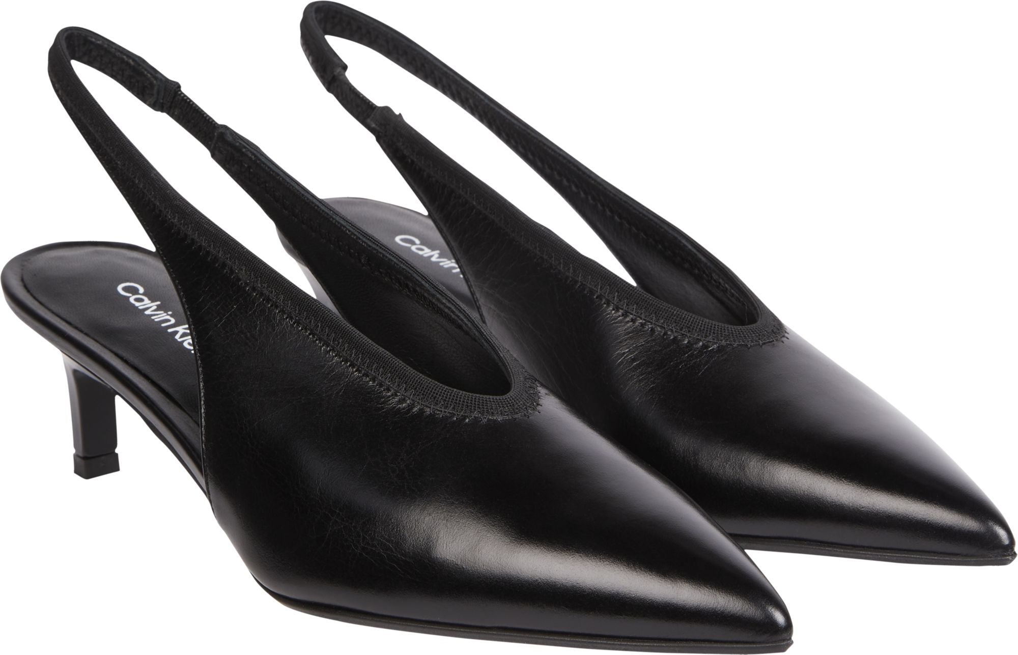 Geo stil slingback, black