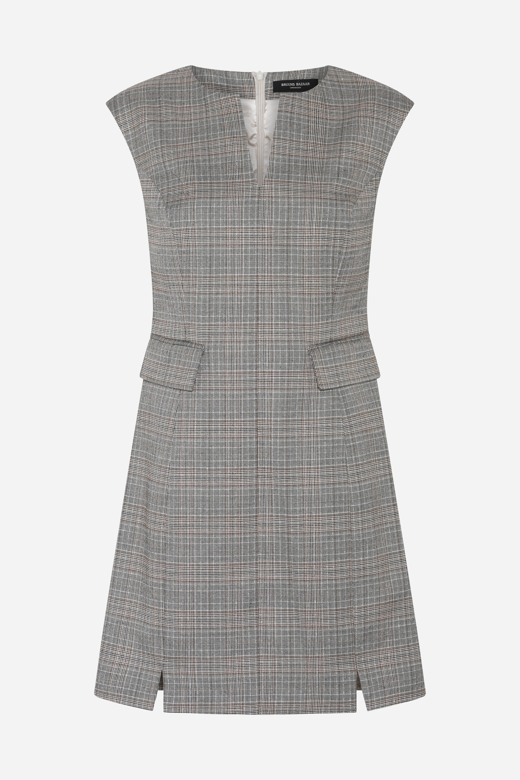 IPOMOEA LENESA DRESS, BROWN CHECK