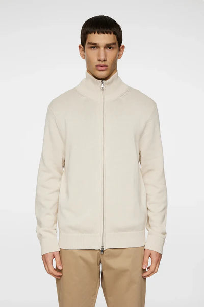 ALEXIS FULL ZIP CARDIGAN, MOONBEAM