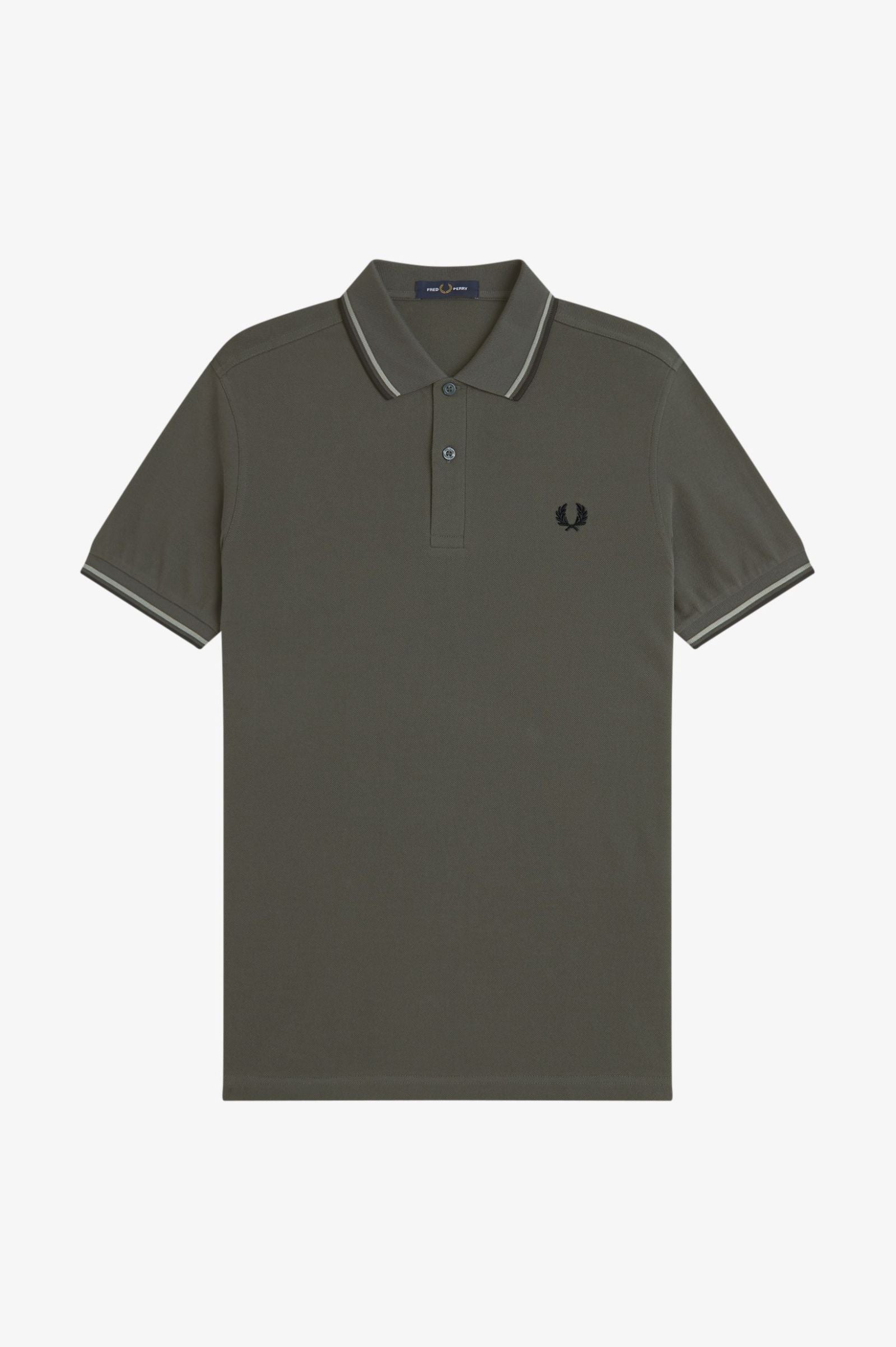 TWIN TIPPED POLO, FIELDGREEN