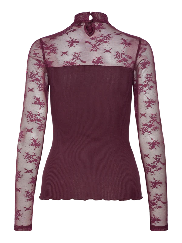 BALTA MODAL LS T-NECK FULL LACE, WINETASTING