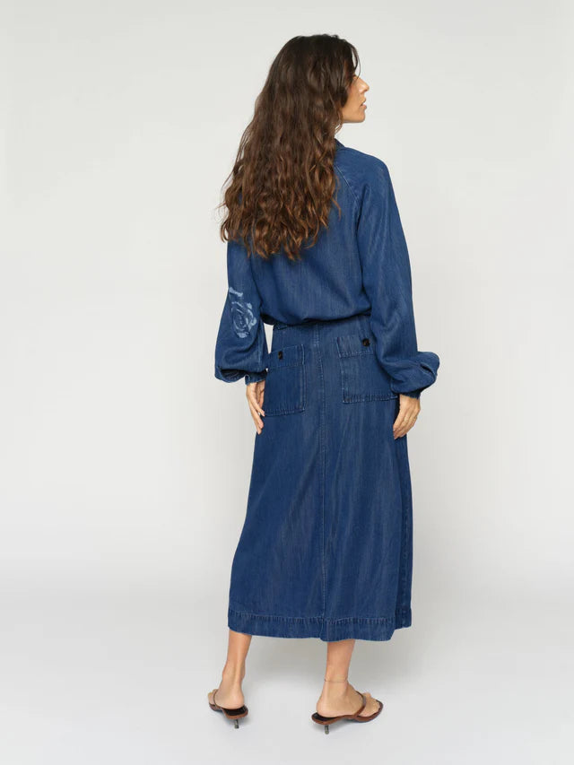 KODA DINEM SKIRT, DARK BLUE