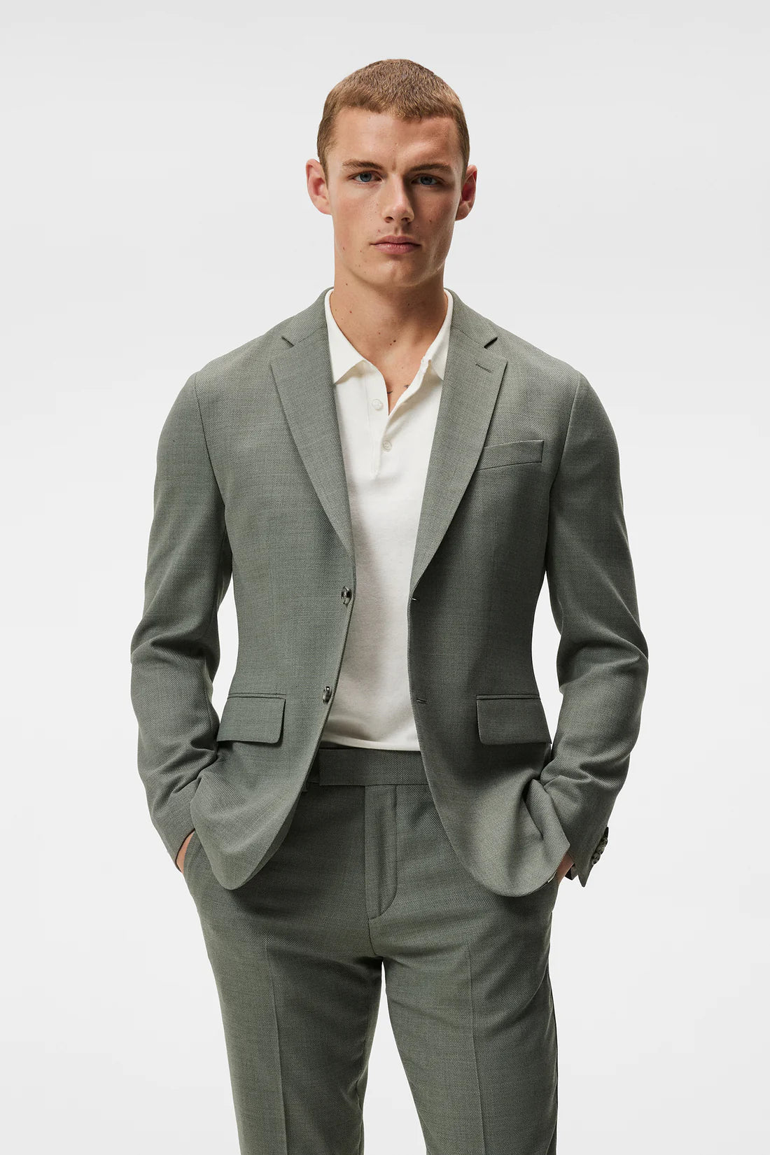 Hopper U acive hopsack blazer, aloe