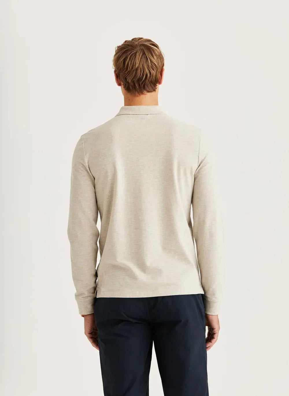 CAMDEN LS POLO SHIRT, KHAKI