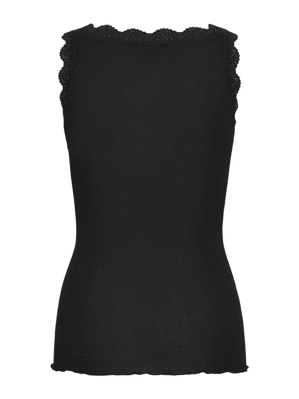 RWBalta Modal SL Lace U Neck top, Black