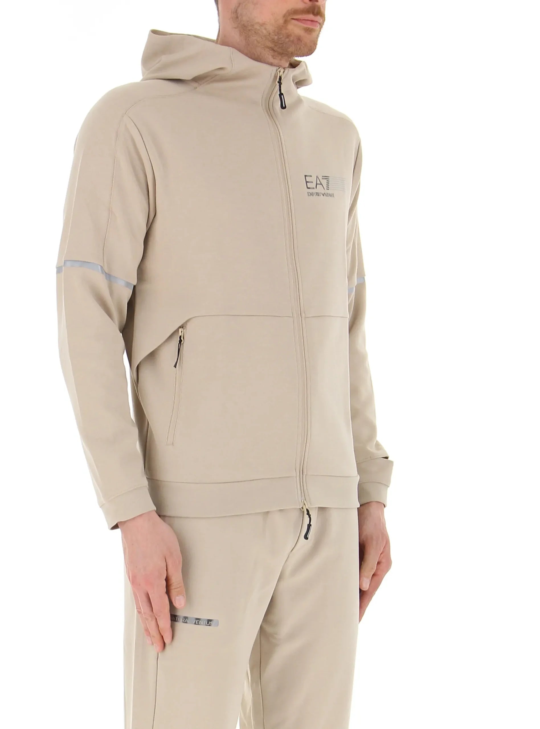 Man jersey sweatshirt, oxford tan