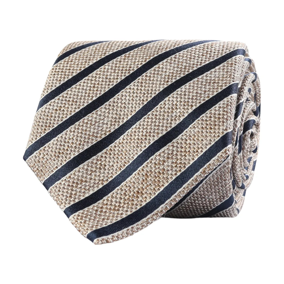 Classic tie, Dark Stripe, Chocolate