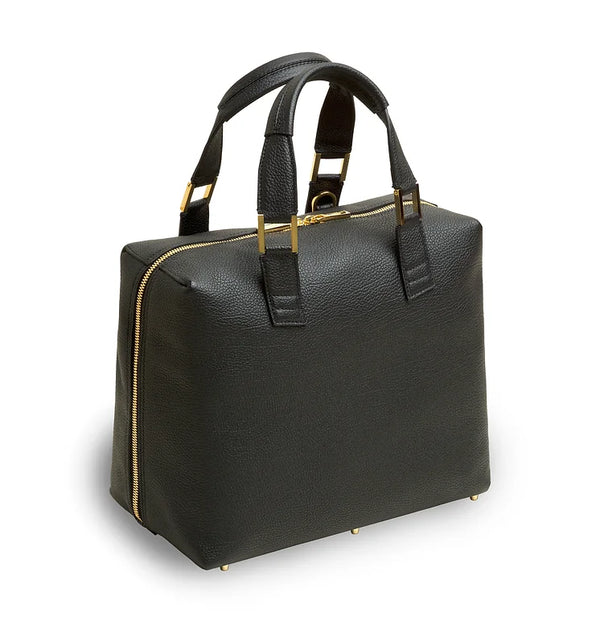 VAKIGRAD ONESKIN TOTE, BLACK/GOLD