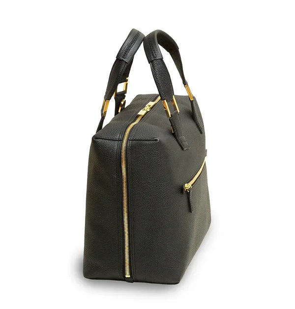 VAKIGRAD ONESKIN TOTE, BLACK/GOLD