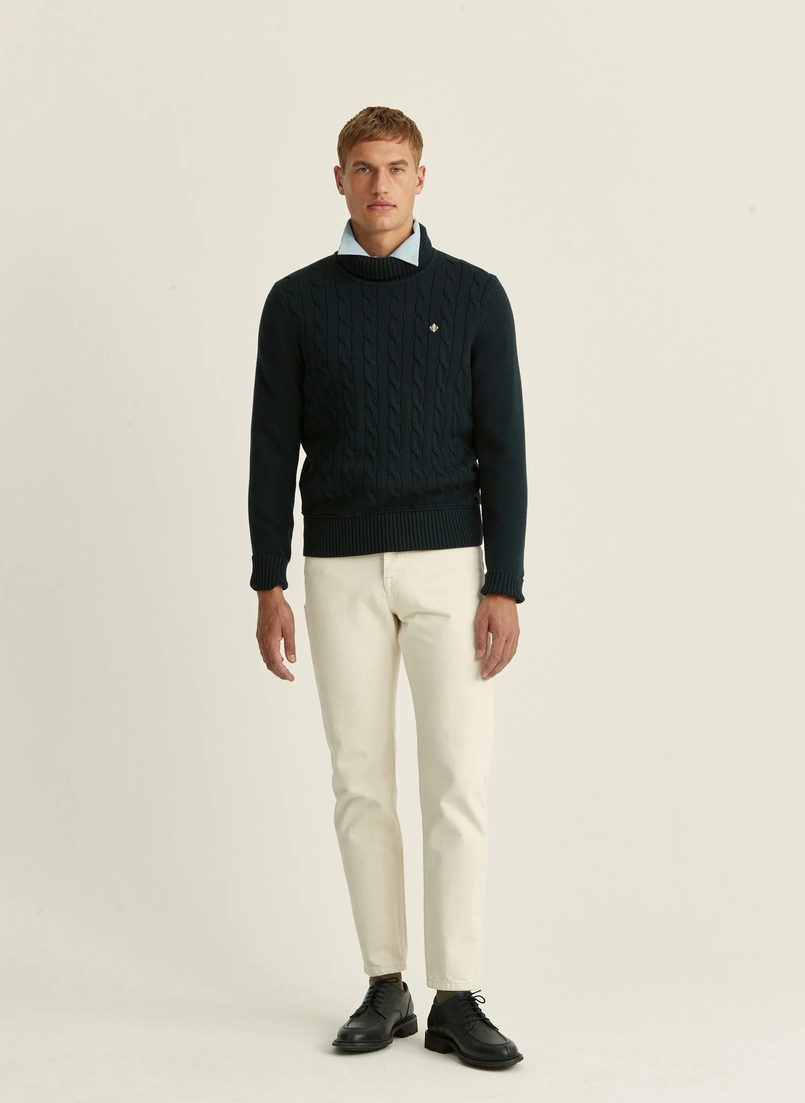 Edmund roller neck, blue