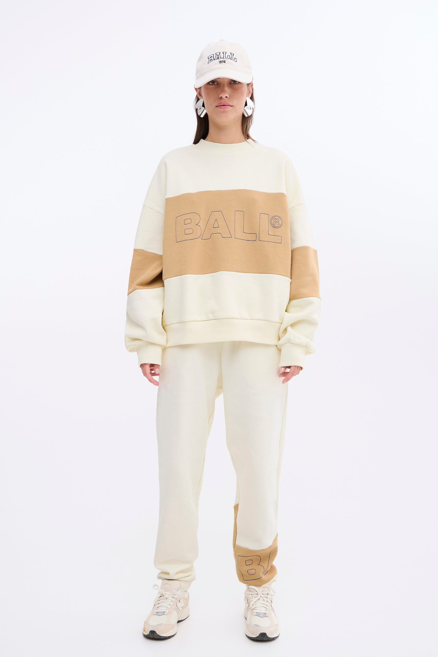 Ball Summer Chain Crew Neck, off white