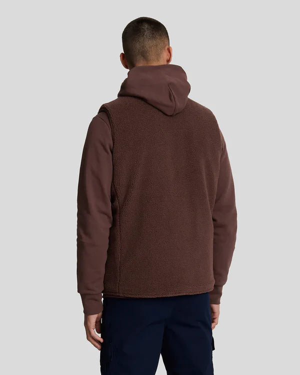 REVERSIBLE QUILTED GILET, RUBBER RED