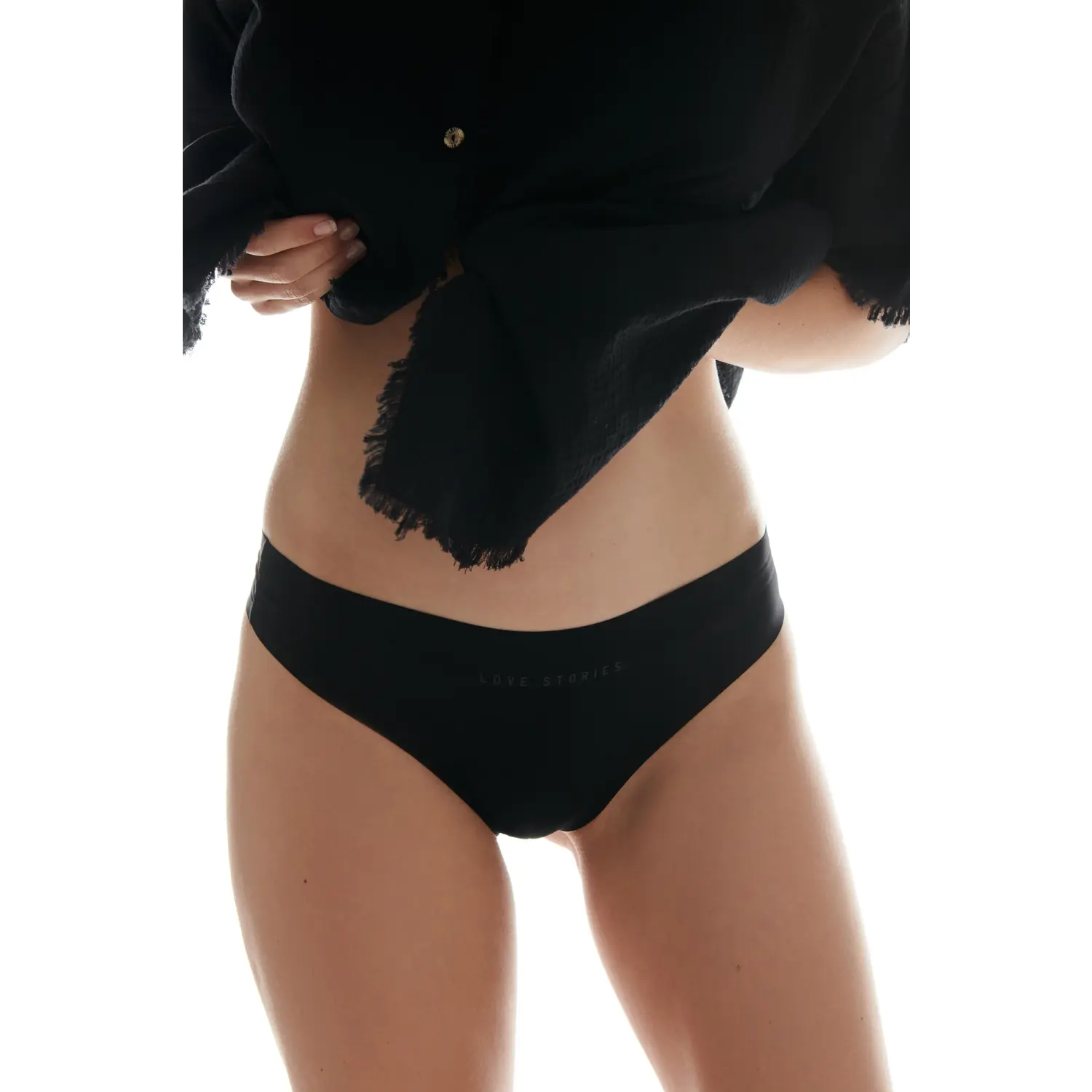 Lou brief string, black