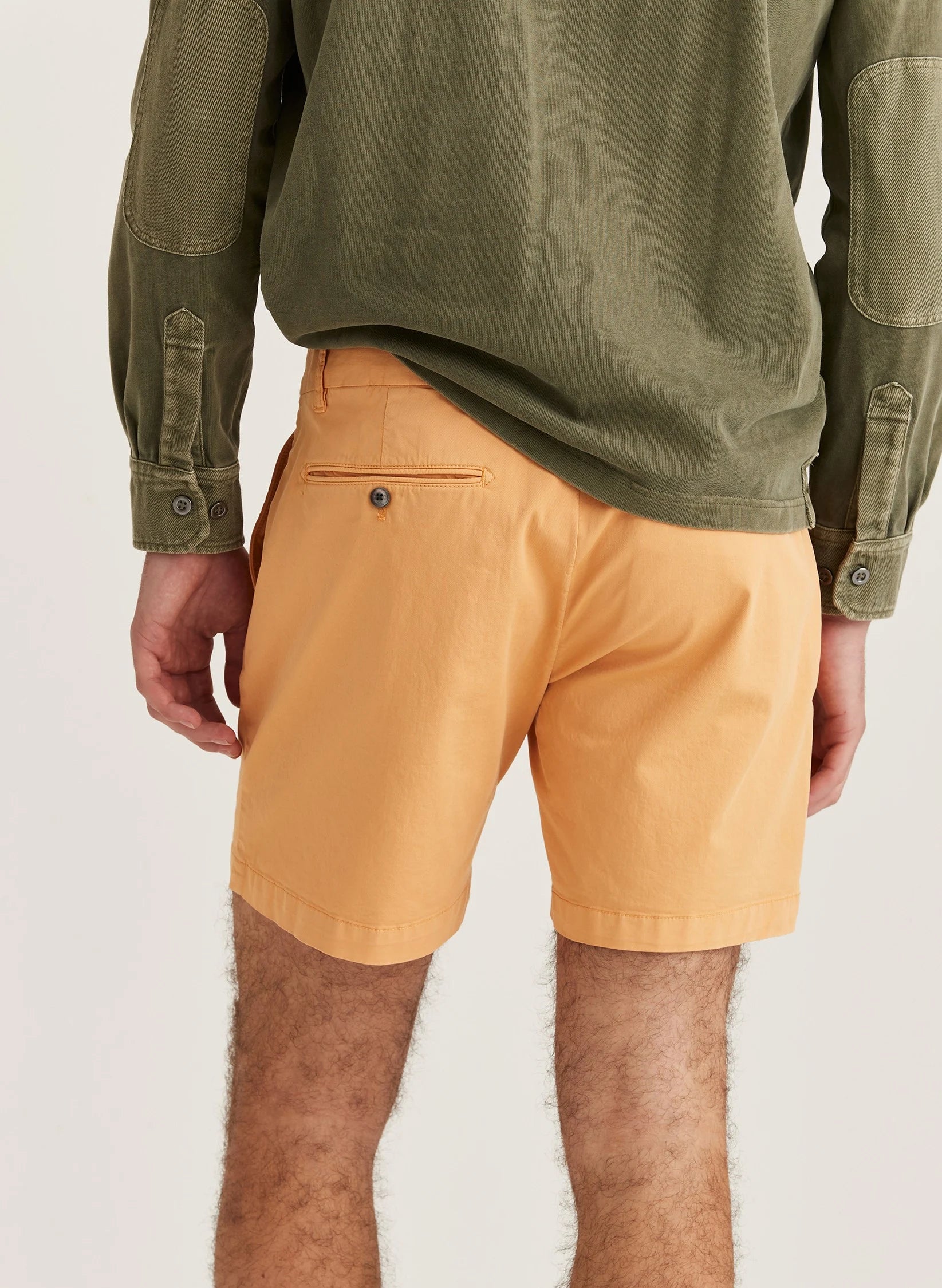 Lt. twill chino shorts, orange