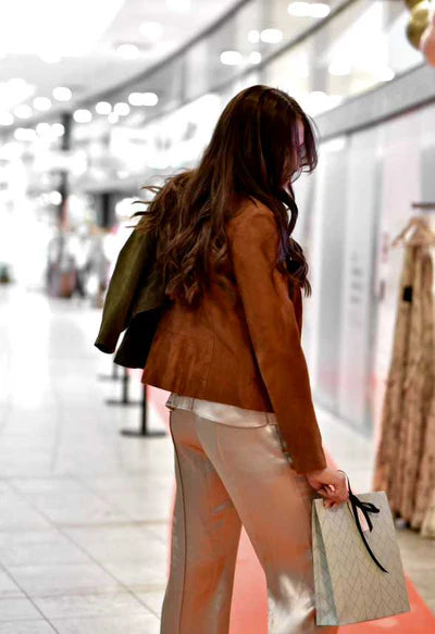 MC BIKER JACKET, COGNAC