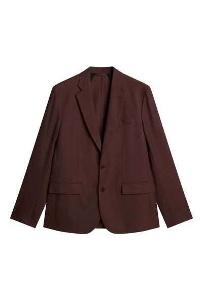 ELTON U ACTIVE HOPSACK BLAZER, BITTER CHOCOLATE