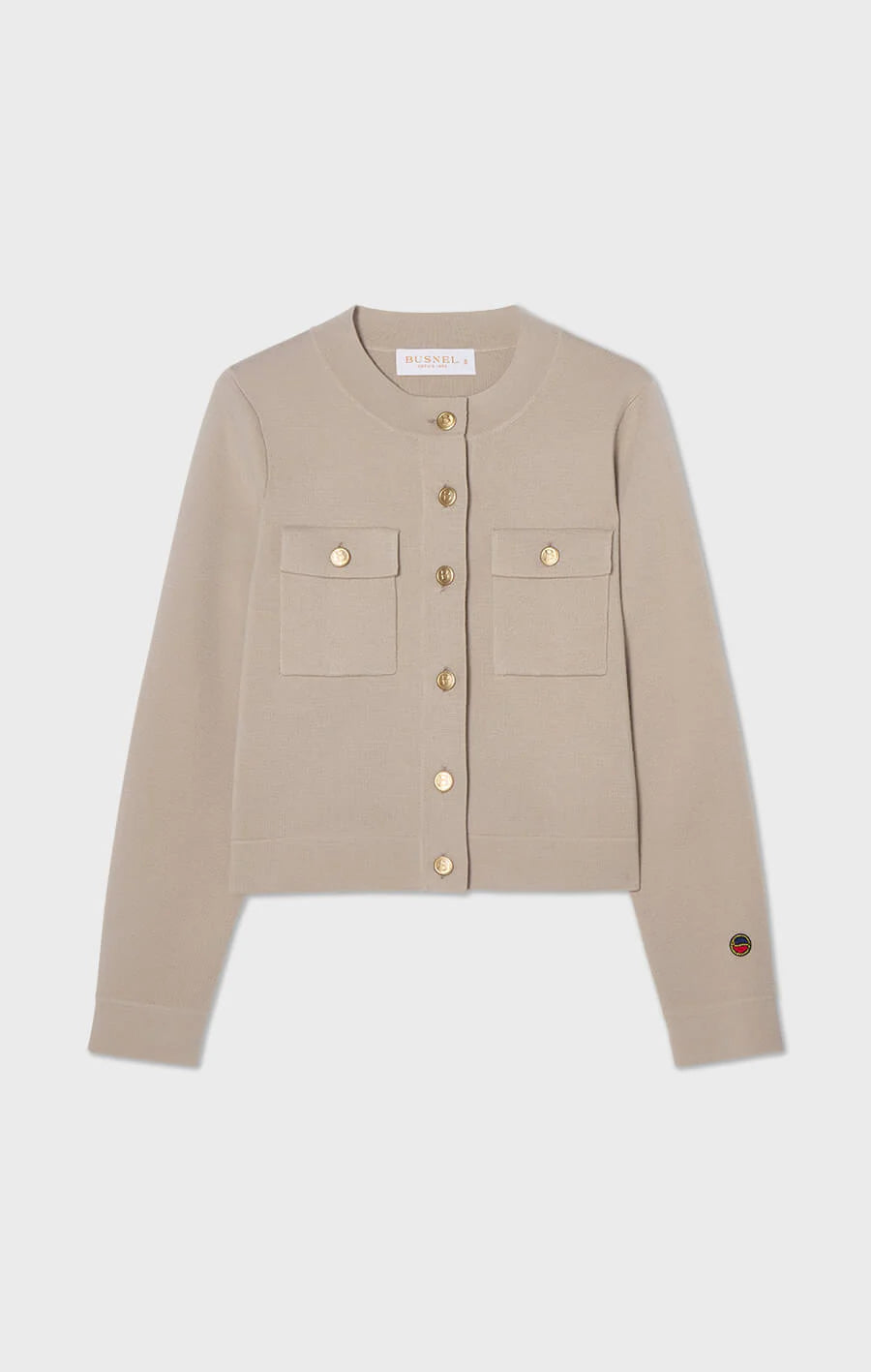 Allie Solid Cardigan, Sand