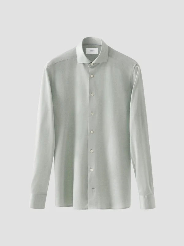 FILO DI SCOZIA OXFORD SHIRT, SLIM, LIGHT GREEN