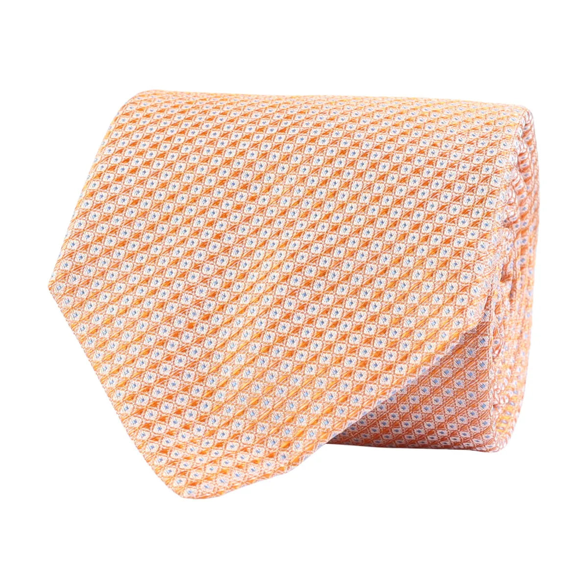Classic Tie, Mini Pattern, Orange