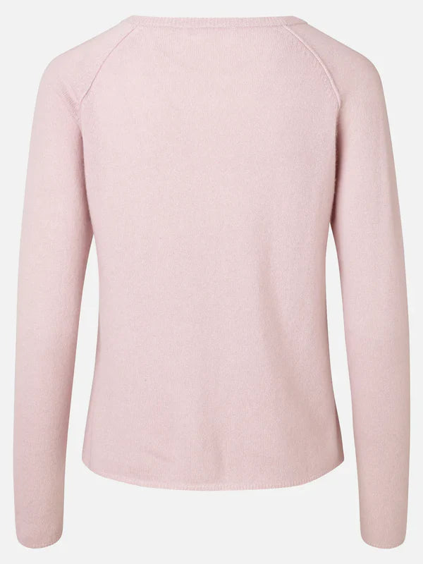 WOOL & CASHMERE CARDIGAN, VINTAGE POWDER