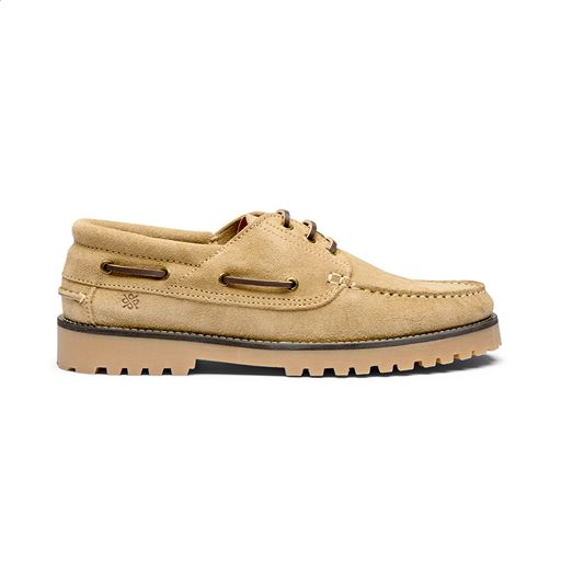 CLAUDE SUEDE BOAT SHOE, SAND SUEDE