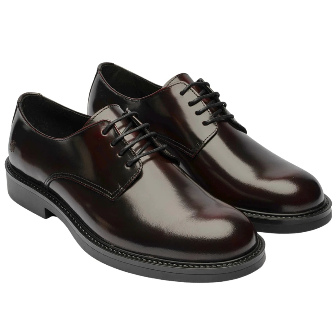 GIACOMO DERBY SHOES, BORDO POLIDO