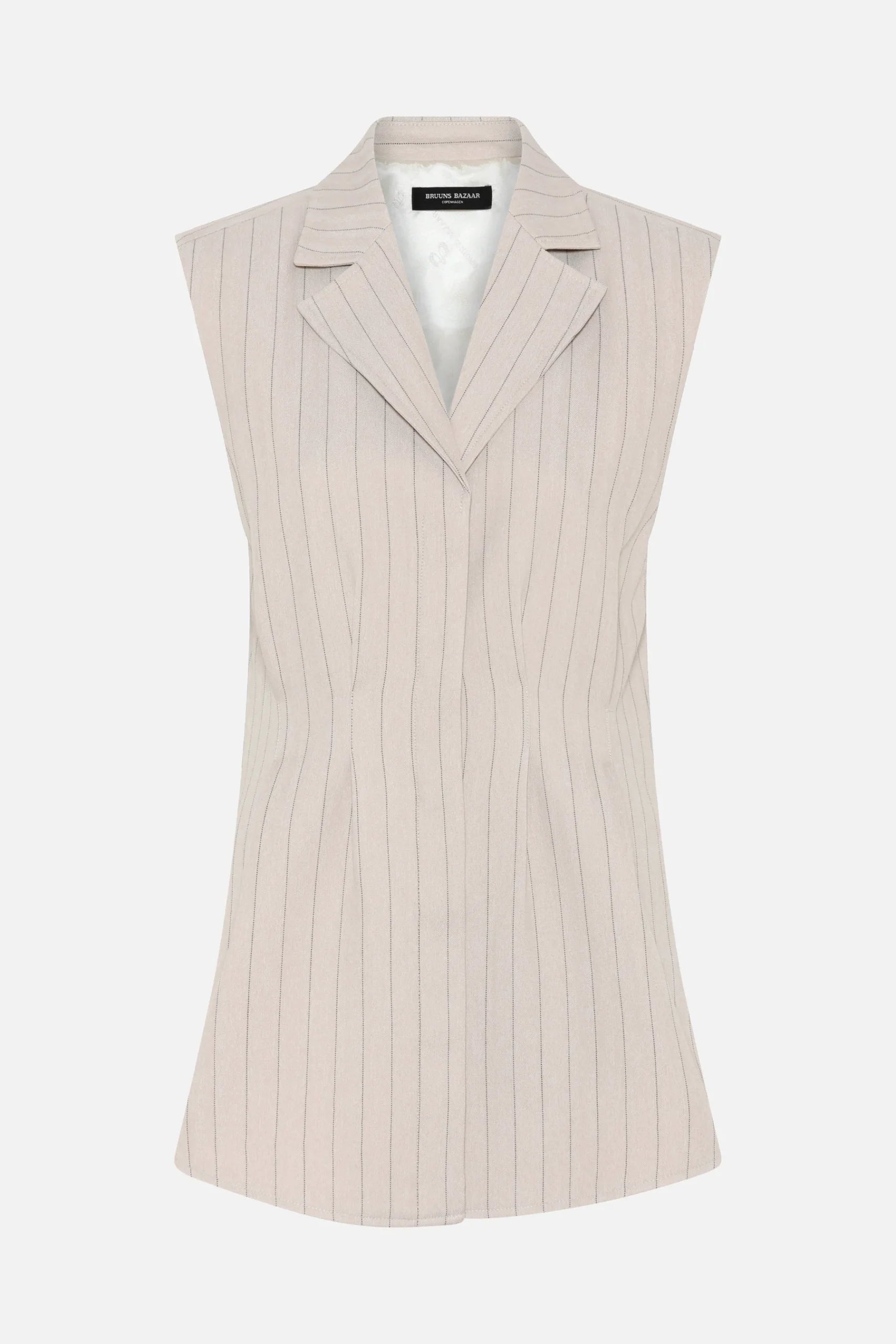 ApricotBBUrwa Waistcoat, Light Grey Stripes