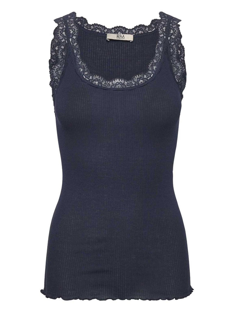 RWBalta Modal SL Lace U Neck top, Navy