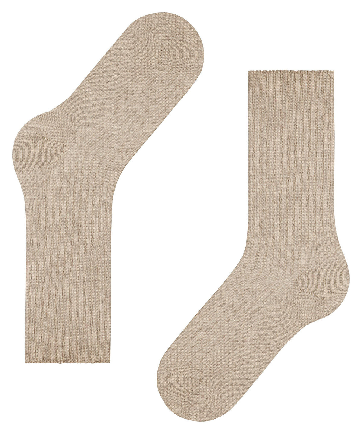 Cosy Wool Boot Socks, Beige Mel.