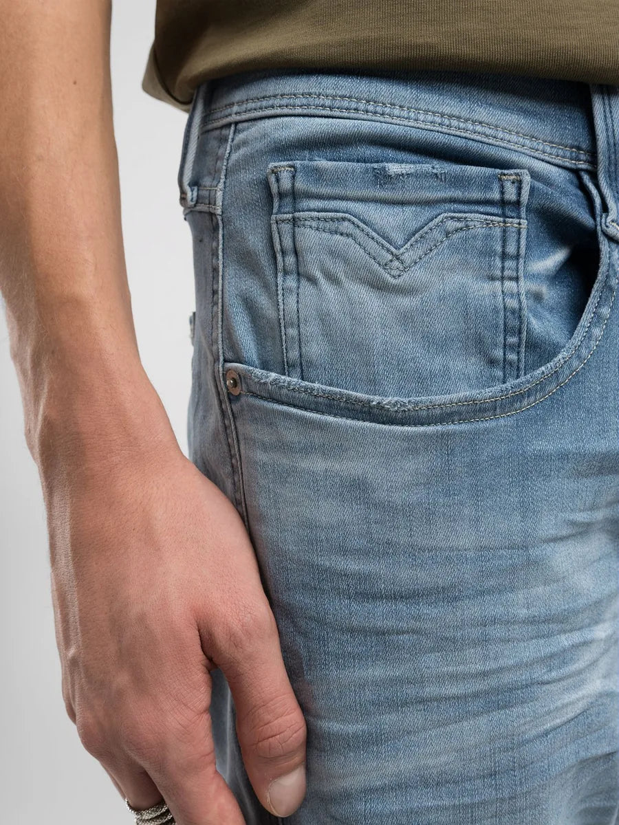 ANBASS SLIM FIT JEANS, MEDIUM BLUE