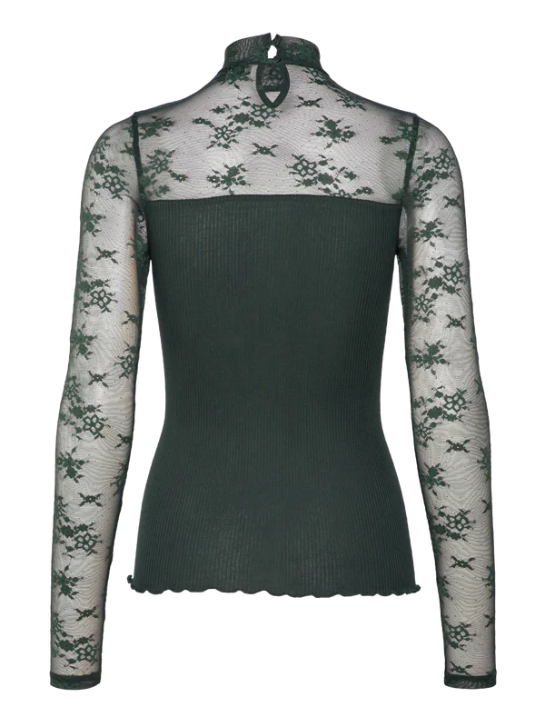 BALTA MODAL LS T-NECK FULL LACE, SCARAB