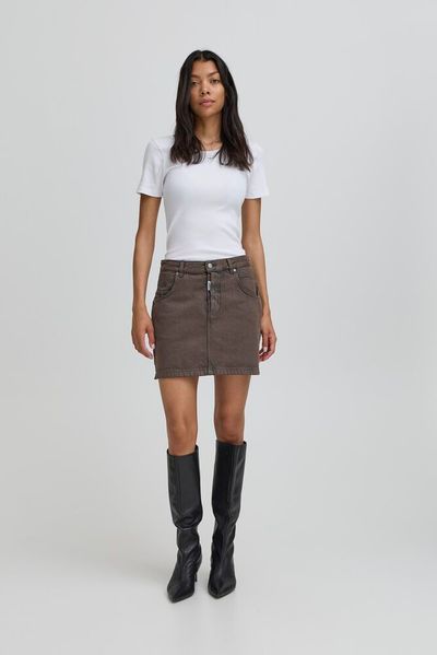 Bapietro Mini Skirt, Coffee Bean