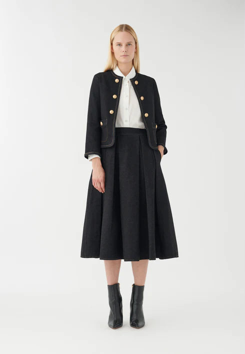 Nelladea, Jacket w/ Deco Buttons, Raw Blue