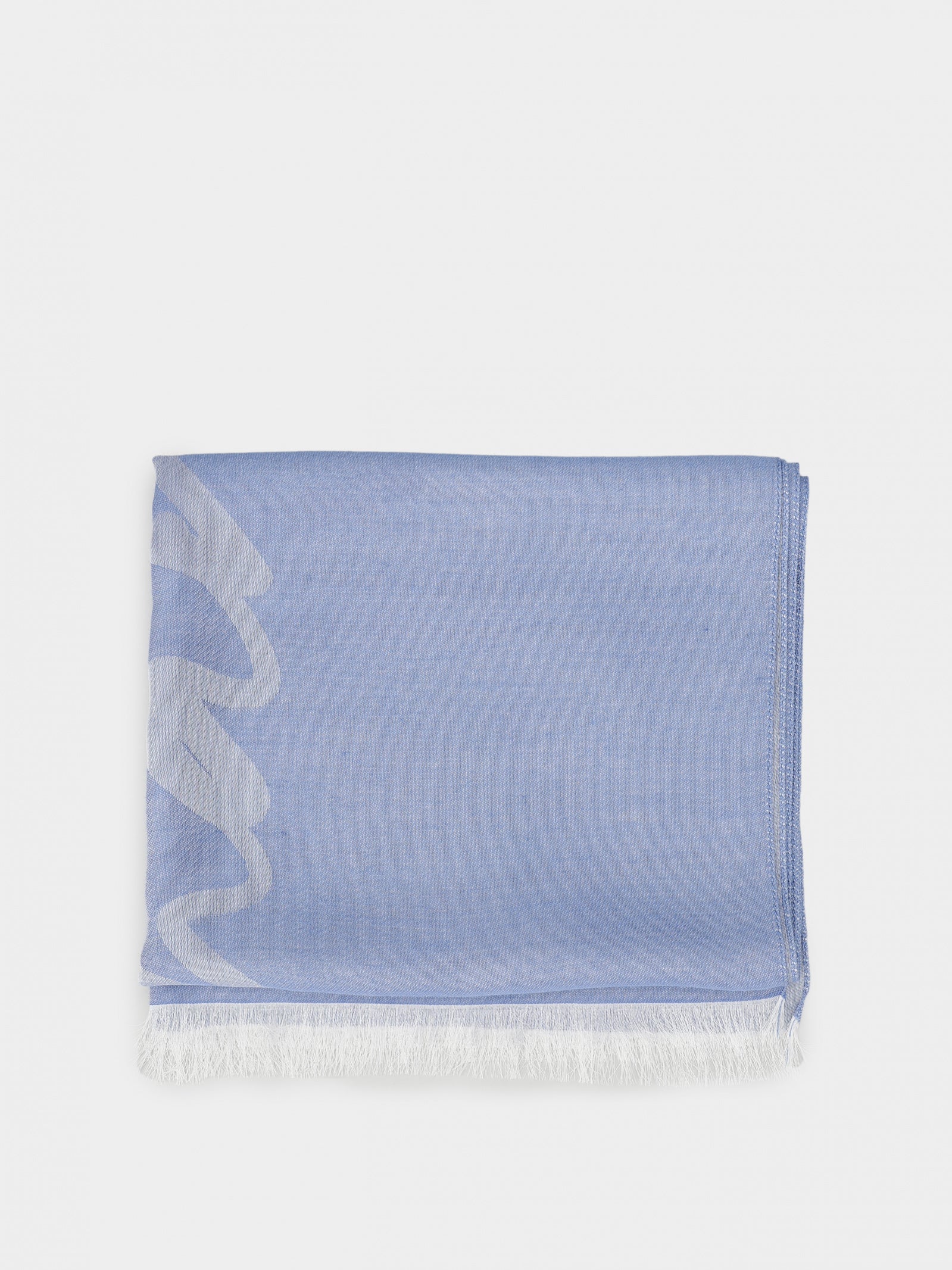 Woman woven scarf, shadow