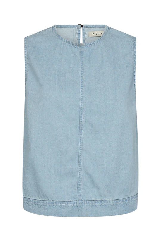 Drew Denim Top, Denim Blue