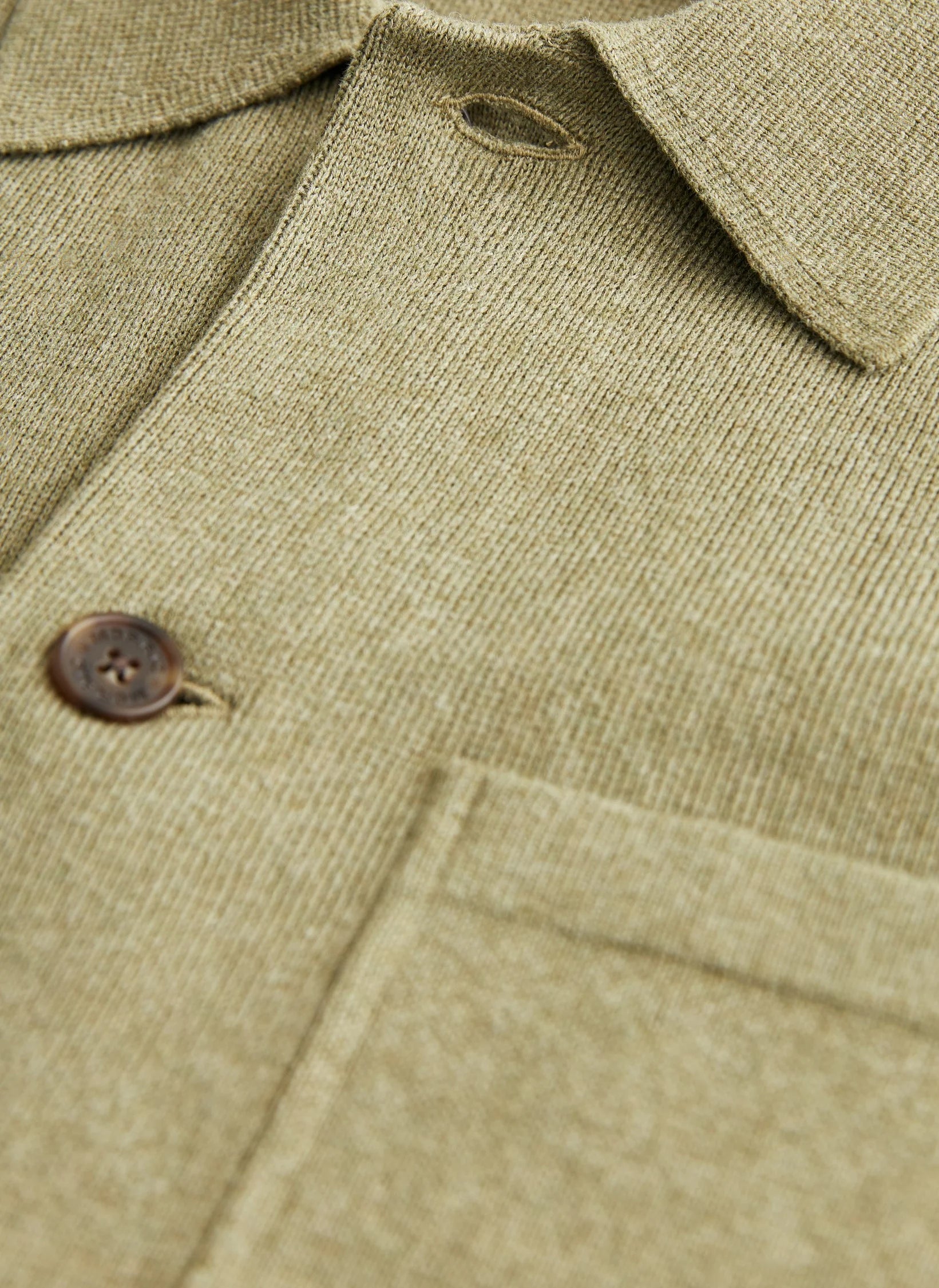 Jake Knitted Shirt Jacket, Olive